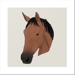 Quarter Horse Head Posters and Art